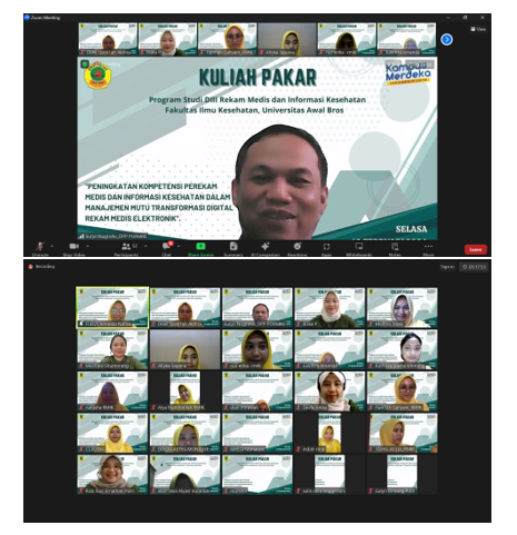 PROGRAM STUDI REKAM MEDIS DAN INFORMASI KESEHATAN MENGADAKAN KULIAH PAKAR