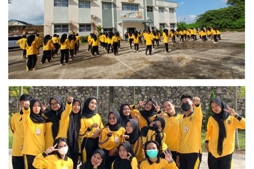 KEGIATAN OLAH RAGA (SENAM PAGI) MAHASISWA REKAM MEDIS UNTUK MENJAGA KEBUGARAN JASMANI